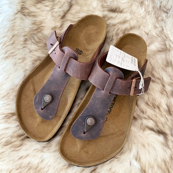 Birkenstock Shoes - Birkenstock Habana Oiled Leather Sandals, Size: 40